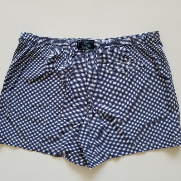 NWT Men's Pal Zileri Blue Checked Swim Trunks Swim Shorts Swimwear Size 54 - Picture 2 of 10